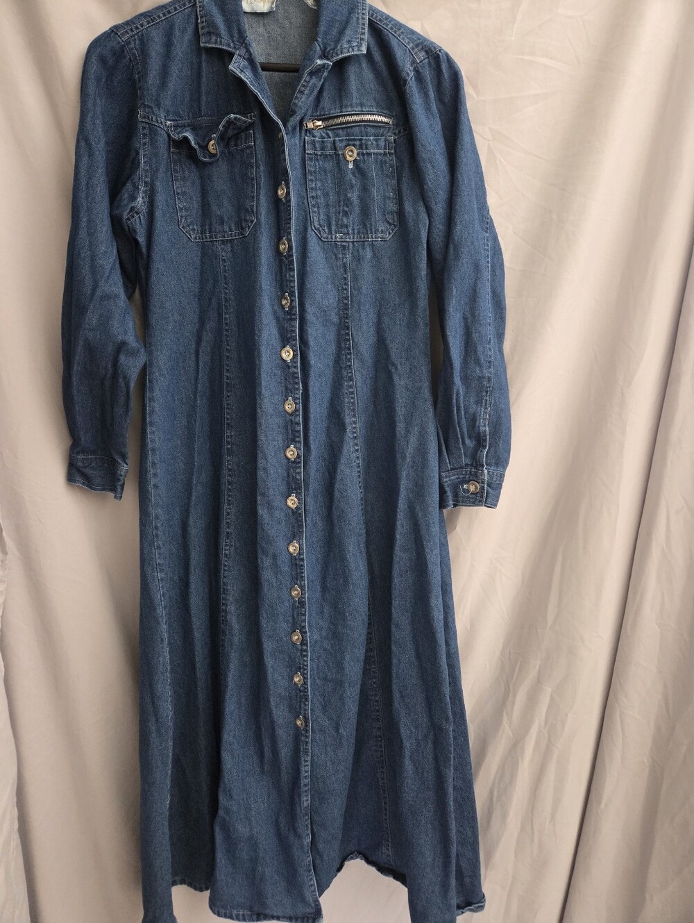 V.I.Petites Denim Maxi Dress